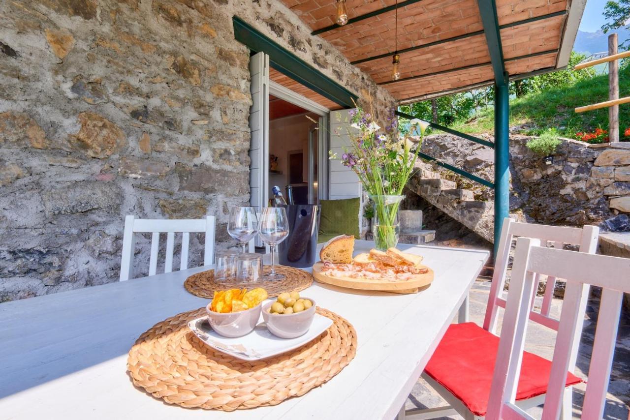 La Casetta Nel Bosco - Hot Tube And Sauna Lierna Exterior photo